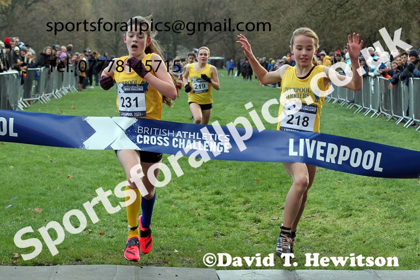 Girls under-13s, European Cross Country Championships Trials, Sefton Park, Liverpool. Photo: David T. Hewitson/Sports for All Pics